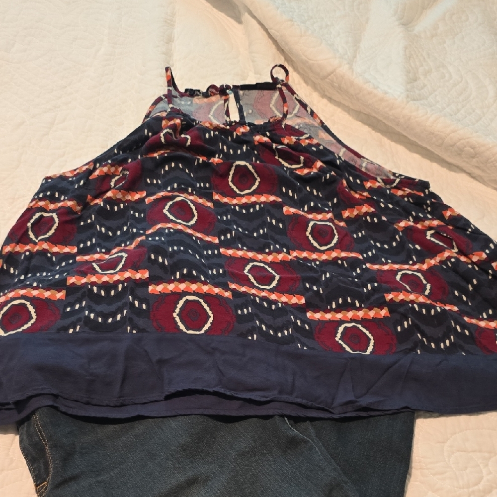 Lane Bryant Multicolor Geometric Tank Top - Picture 1 of 2